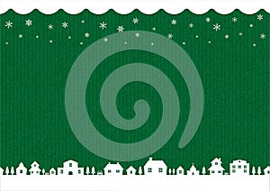 Winter,christmas background image knit pattern / green