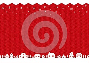 Winter,christmas background image knit pattern / red