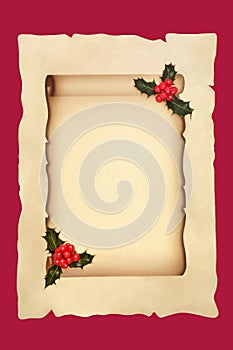 Winter and Christmas Scroll