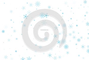 Winter christmas snowflake background. Vector.