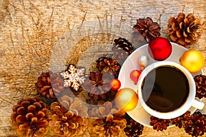 Winter Coffee Background