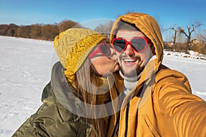 Winter colorful selfie.