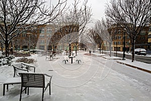 Winter Comes to Reston Town Square Park