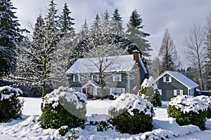 Winter country home