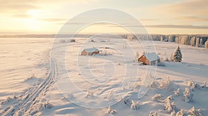 Winter Countryside: Aerial Images Of Snow Covered Rural Life In Finland