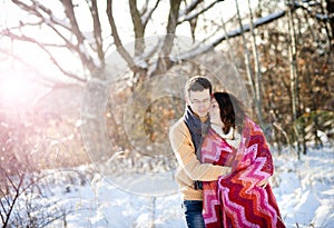 Winter couple