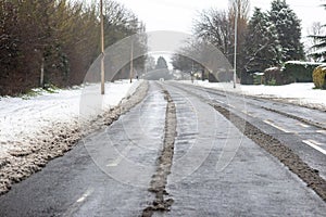 Winter Covered Road