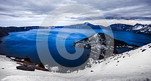 Winter on Crater Lake, Crater Lake National Park, Oregon