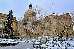 Winter Day At The Alberta Legislature