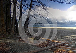 Winter Day on Lake Cle Elum at Speelyi Beach