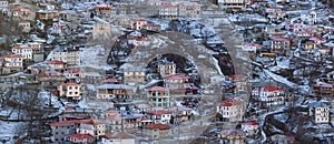 Winter Day Scene, Metsovo, Greece