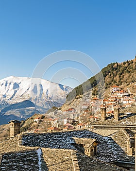 Winter Day Scene, Metsovo, Greece