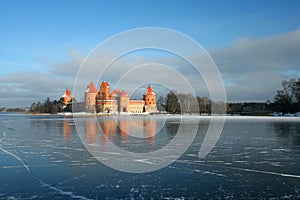 Winter day in Trakai castle photo