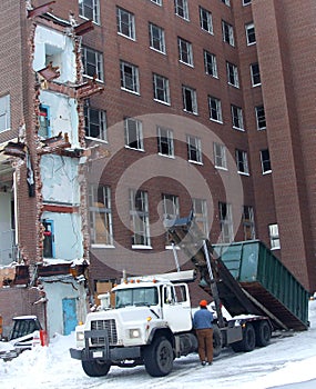 Winter Demolition Site