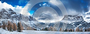 Winter on the Dolomiti of Alta Badia