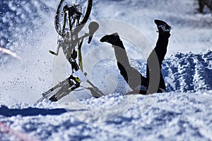 Winter Downhill DH mountain biking