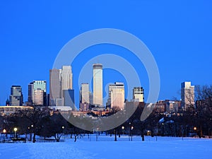 Winter in downtown Minneapolis