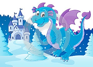 Winter dragon theme image 2
