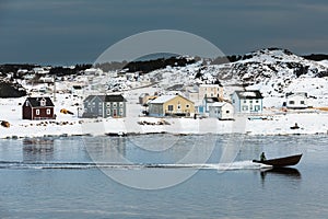 Winter in Durrell Harbour of Twillingate NL Canada