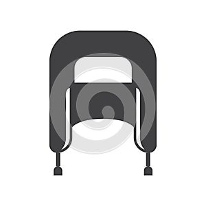 Winter Earflap Hat Outline Icon