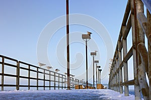 Winter at Edgewater Park in Cleveland, Ohio