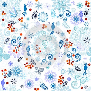 Winter effortless pattern photo