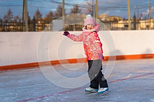 Winter entertainment, ice skating