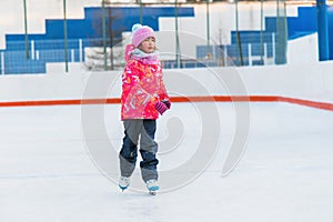 Winter entertainment, ice skating