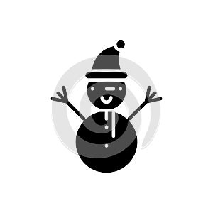 Winter entertainments black icon concept. Winter entertainments flat vector symbol, sign, illustration.