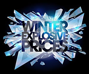 Winter explosive prices. photo