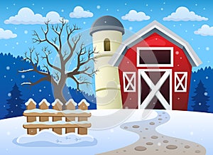 Winter farmland theme 1