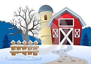 Winter farmland theme 2