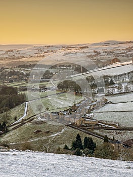 Winter fields in Calderdale