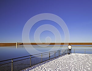 Winter Fishing on a Colorado Lake