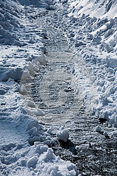 Winter footpath