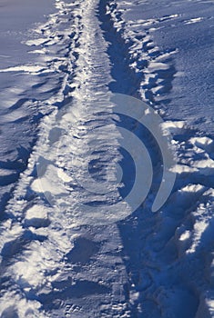 Winter footpath