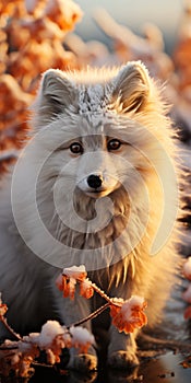 Capturing The Perfectibility Beauty: Arctic Fox Photography In Frozen Landscapes photo