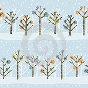 Winter Forest Pattern