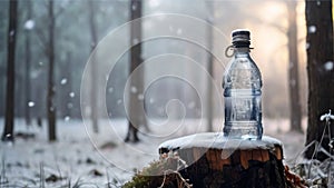 Winter Forest Water Refreshment