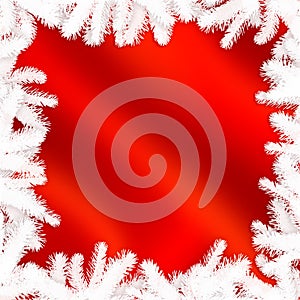 Winter frame - abstract christmas background