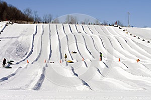 Winter Fun At Ski Lodge photo