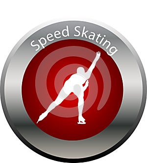 Winter game button speed skating