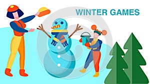 Winter Games Family Recreation Motivate Banner