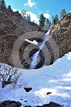 Winter Garden Creek Falls Wyoming photo