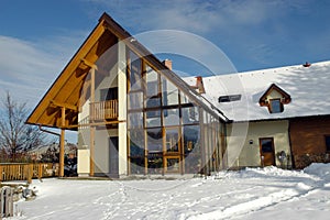 Winter garden of a detached house