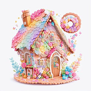 Winter Gingerbread house