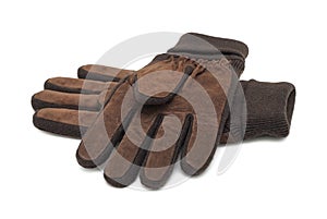 Winter gloves, isolated photo