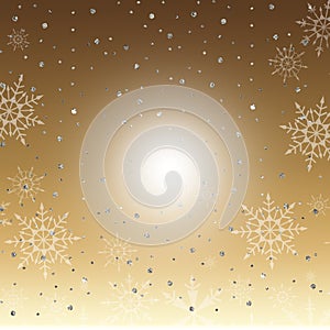 Winter Gold Background