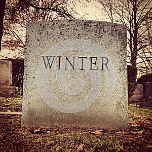 Winter Gravestone