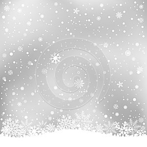 Winter gray background